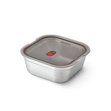Black+Blum Large 1.4L Kare Çelik Saklama Kabı - 1