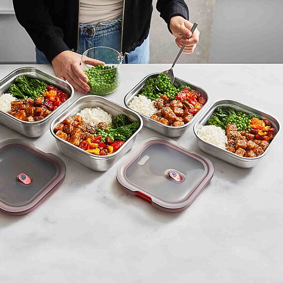 Black+Blum Small 1.1L Kare Çelik Saklama Kabı - 5