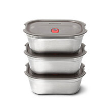Black+Blum Medium Çelik 3lü Saklama Kabı Seti - 1