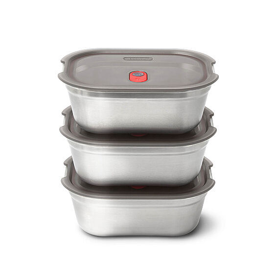 Black+Blum Medium Çelik 3lü Saklama Kabı Seti - Black+Blum