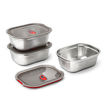 Black+Blum Medium Çelik 3lü Saklama Kabı Seti - 2