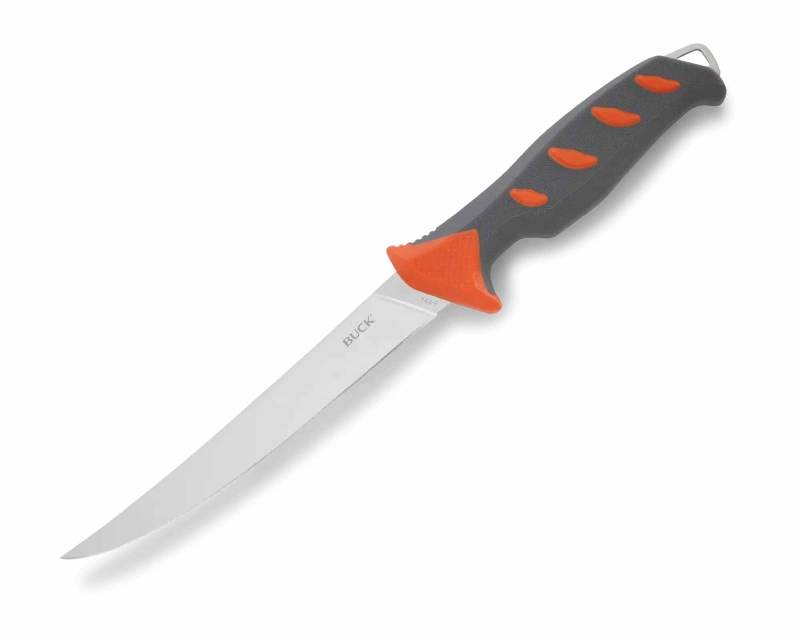 Buck 144 Hookset Fileto Bıçağı, Turuncu-Gri, Blister - 1