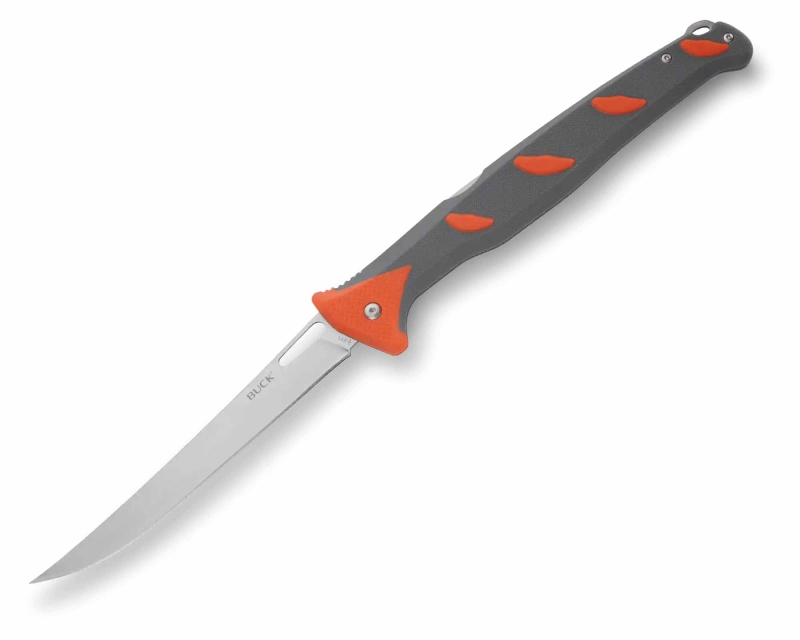 Buck 148 Hookset Fileto Bıçağı, Turuncu-Gri - 1