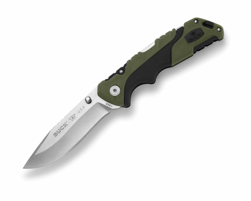 Buck 659 Folding Pursuit Çakı, Yeşil-Siyah - 1