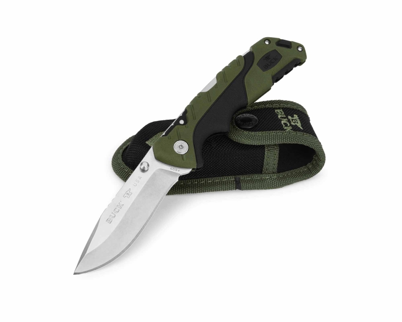 Buck 659 Folding Pursuit Çakı, Yeşil-Siyah - 2
