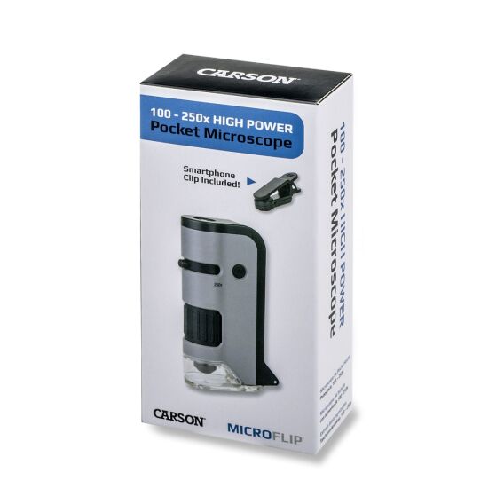 Carson MP-250 MicroFlip® 100x-250x Led UV Cep Mikroskobu - 13
