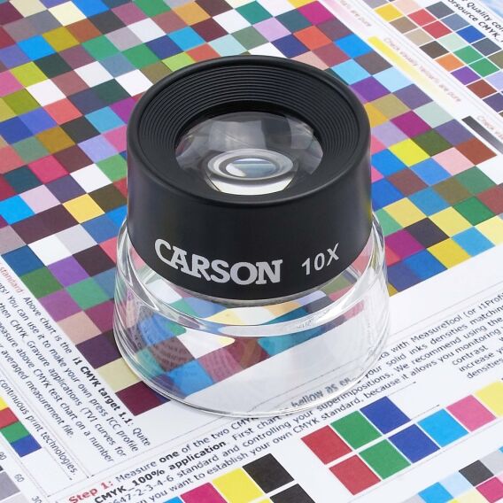 Carson LH-30 LumiLoupe™ 10x Odaklı Çift Lensli Stand Büyüteç - 2