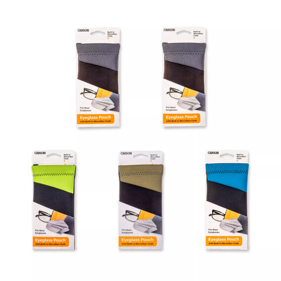 Carson EC-10 Microfiber Lens Temizleme Bezi Kılıflı, Karışık Renk - 1