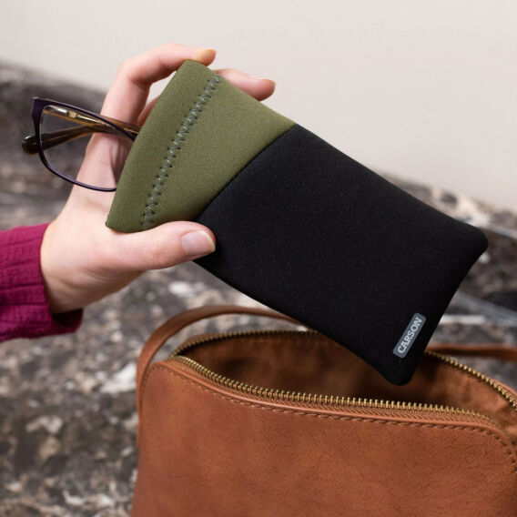 Carson EC-10 Microfiber Lens Temizleme Bezi Kılıflı, Karışık Renk - 3