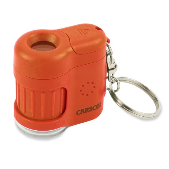 Carson MM-280O MicroMini™ Cep Mikroskobu Anahtarlık, Turuncu - 1