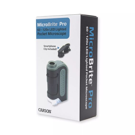 Carson MM-350 MicroBrite Plus® 60x-120x Led Aydınlatmalı Cep Mikroskobu + Telefon Klipsi - 4