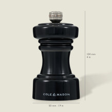 Cole & Mason Hoxton Parlak Siyah Biber Değirmeni 104mm - 3