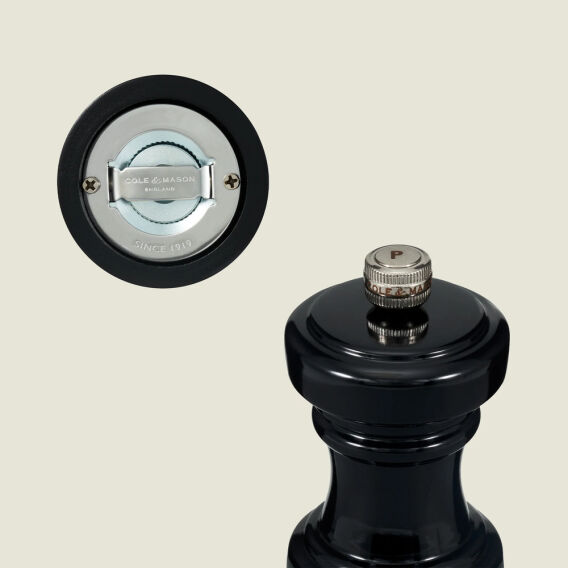 Cole & Mason Hoxton Parlak Siyah Biber Değirmeni 104mm - 4