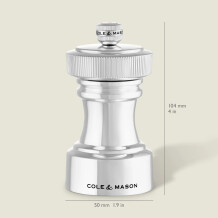 Cole & Mason Hoxton Gümüş Kaplama Tuz ve Biber Değirmenleri 104mm - 4