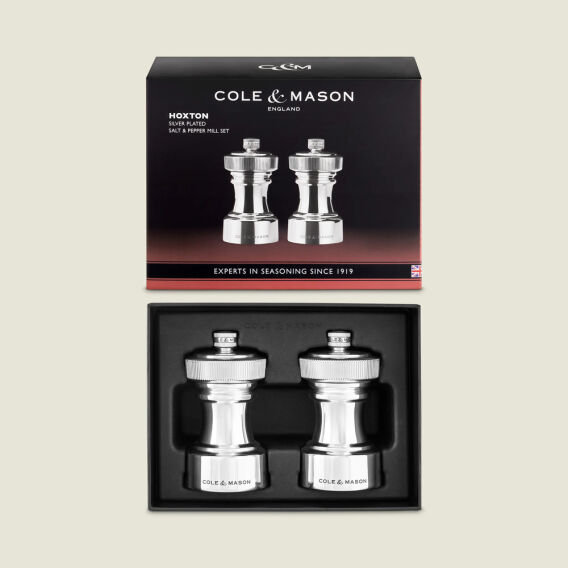 Cole & Mason Hoxton Gümüş Kaplama Tuz ve Biber Değirmenleri 104mm - 7