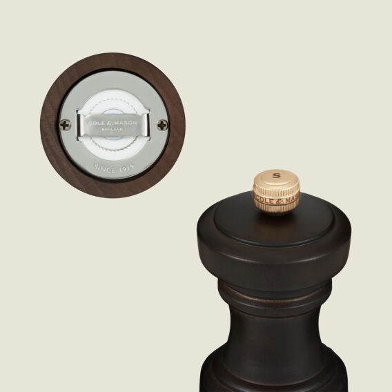 Cole & Mason Hoxton Çikolata Renkli Tuz ve Biber Değirmenleri 104mm - 4