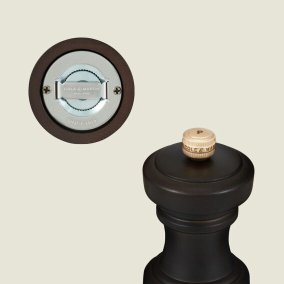 Cole & Mason Hoxton Çikolata Renkli Tuz ve Biber Değirmenleri 104mm - 5