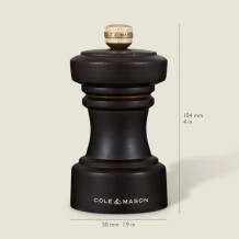 Cole & Mason Hoxton Çikolata Renkli Tuz ve Biber Değirmenleri 104mm - 6