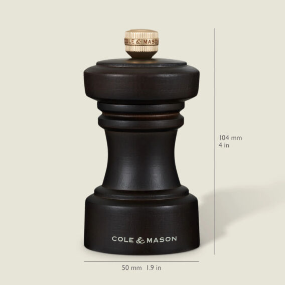 Cole & Mason Hoxton Çikolata Renkli Tuz ve Biber Değirmenleri 104mm - 6