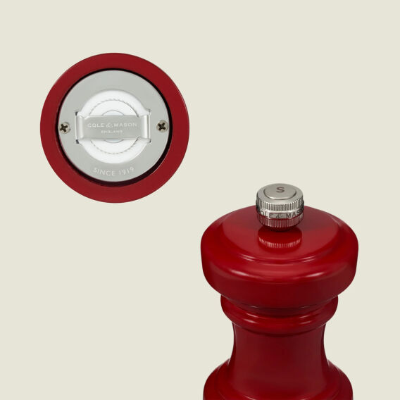 Cole & Mason Hoxton Parlak Kırmızı Tuz Değirmeni 104mm - 5