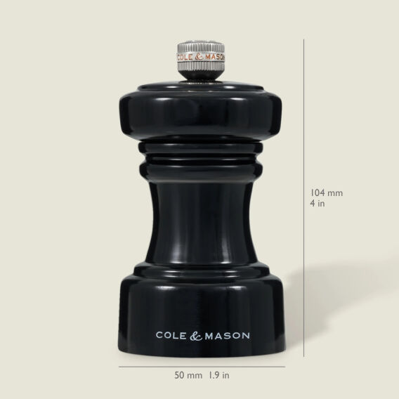 Cole & Mason Hoxton Parlak Siyah Tuz Değirmeni 104mm - 3