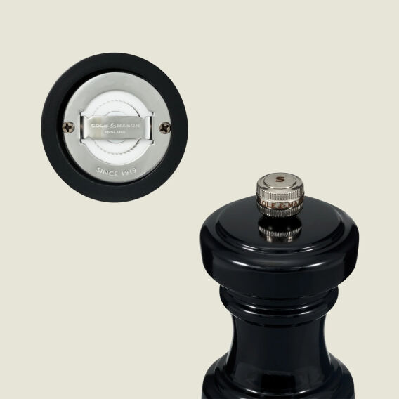 Cole & Mason Hoxton Parlak Siyah Tuz Değirmeni 104mm - 4