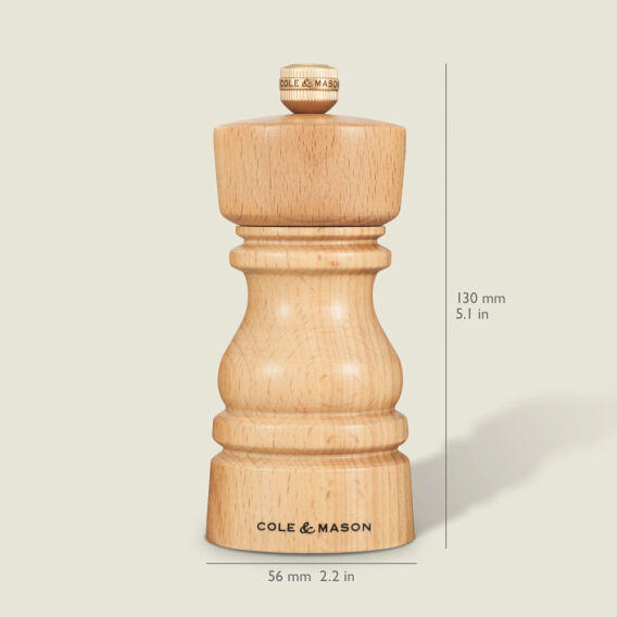 Cole & Mason Londra Doğal Kayın Tuz ve Karabiber Değirmenleri 130mm - 7