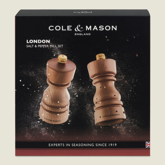 Cole & Mason Londra Doğal Kayın Tuz ve Karabiber Değirmenleri 130mm - 8