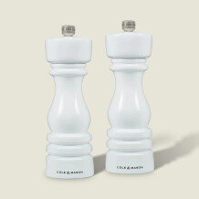 Cole & Mason London Parlak Beyaz Tuz ve Biber Değirmenleri 180mm - 1