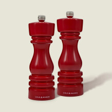 Cole & Mason London Parlak Kırmızı Tuz ve Biber Değirmenleri 180mm - 1