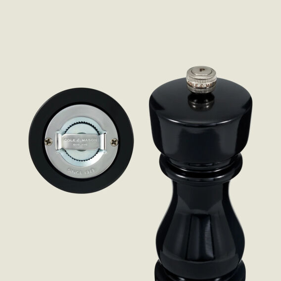 Cole & Mason London Parlak Siyah Tuz ve Biber Değirmenleri 180mm - 7