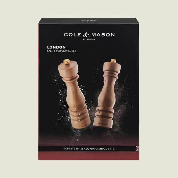 Cole & Mason Londra Doğal Kayın Tuz ve Karabiber Değirmenleri 220mm - 8
