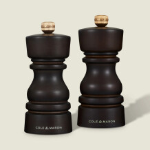 Cole & Mason London Çikolata Renkli Ahşap Tuz ve Biber Değirmenleri 130mm - 1