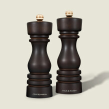 Cole & Mason London Çikolata Renkli Ahşap Tuz ve Biber Değirmenleri 180mm - 1