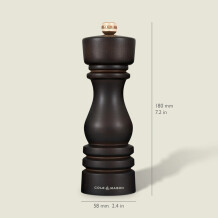 Cole & Mason London Çikolata Renkli Ahşap Tuz ve Biber Değirmenleri 180mm - 5