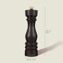 Cole & Mason London Çikolata Renkli Ahşap Tuz ve Biber Değirmenleri 220mm - 4