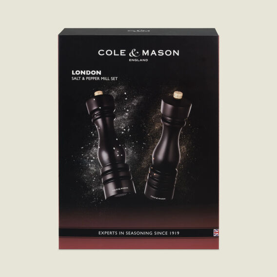 Cole & Mason London Çikolata Renkli Ahşap Tuz ve Biber Değirmenleri 220mm - 7