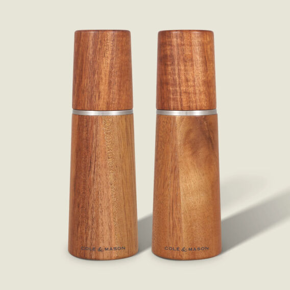 Cole & Mason Marlow Doğal Akasya Tuz ve Karabiber Değirmenleri 185mm - 1