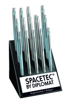 ​​​​​​Diplomat D10542942 Spacetec Pocket Pearl Tükenmez Kalem, 15li Stand - 1