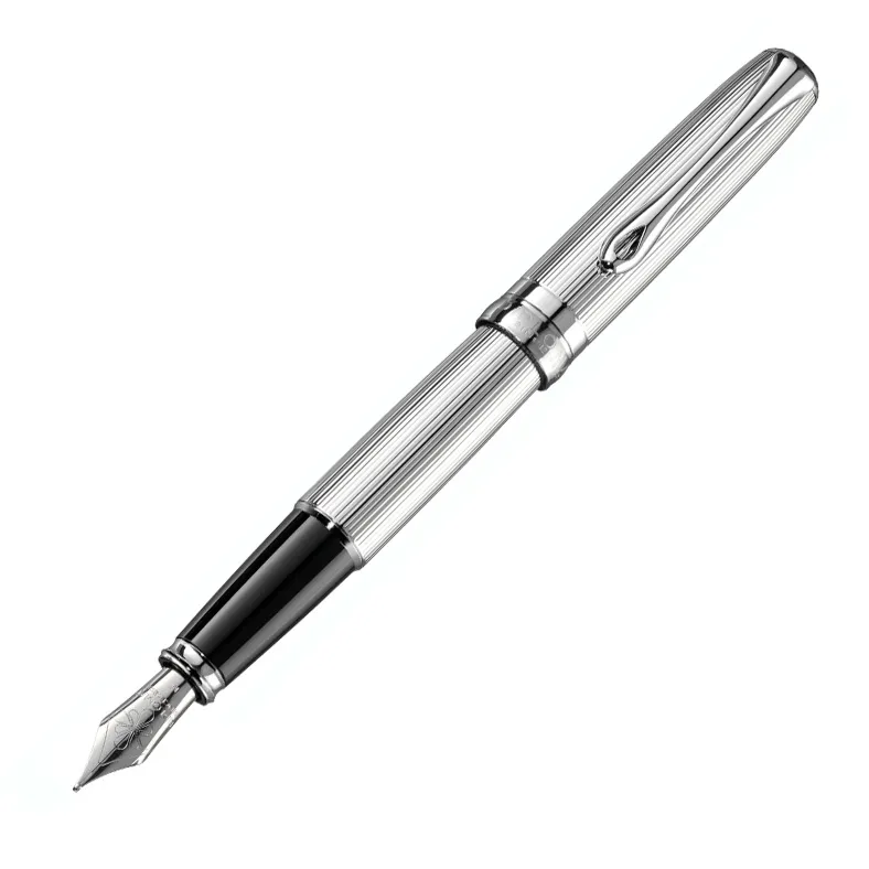 ​​Diplomat D40207025 Excellence A2 Guilloche Krom Dolma Kalem, Medium Uç - 1