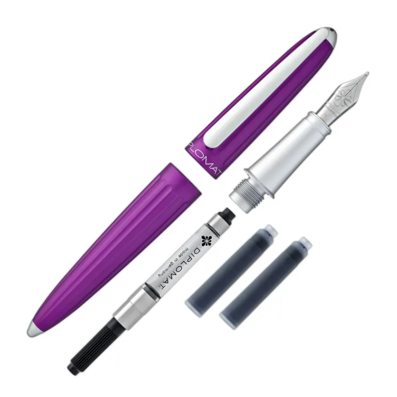 ​​​​​​​​​Diplomat D40307025 Aero Mor Dolma Kalem, Medium Uç - 7