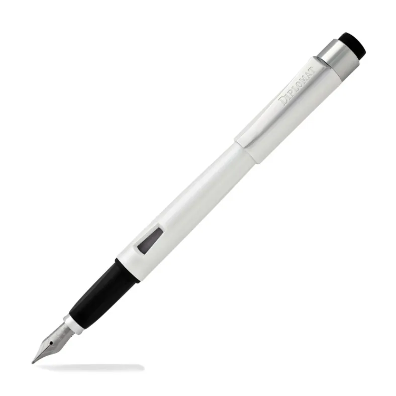 ​​​​​​Diplomat D40901025 Magnum Soft Touch Beyaz Dolma Kalem, Medium Uç - 2