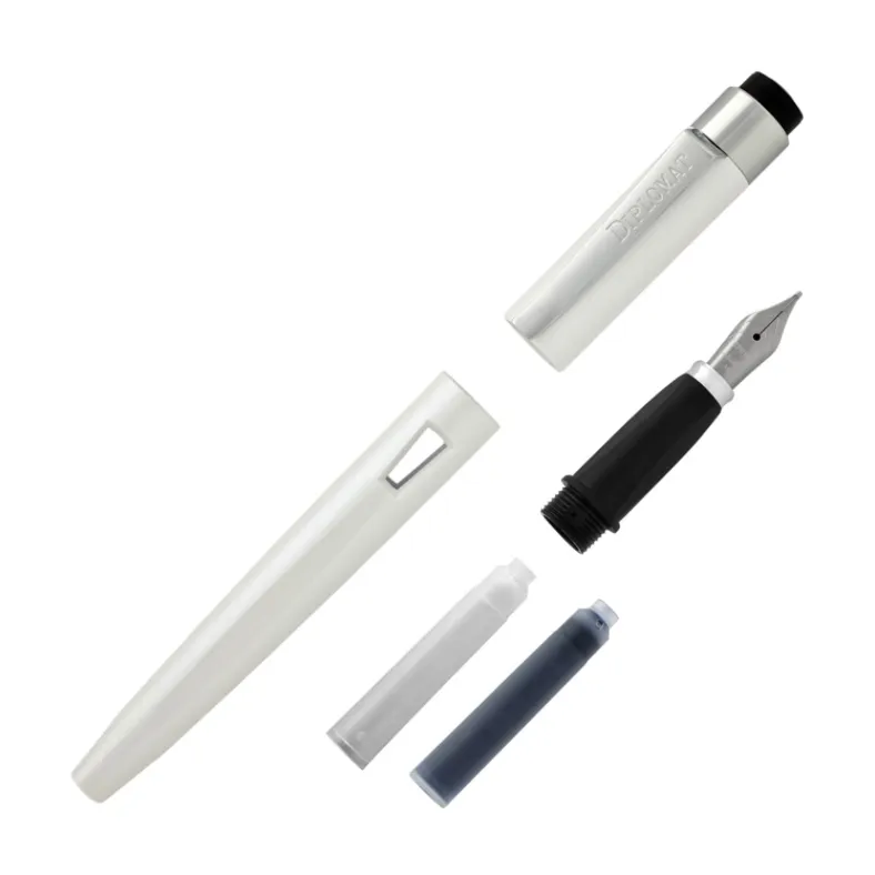 ​​​​​​Diplomat D40901025 Magnum Soft Touch Beyaz Dolma Kalem, Medium Uç - 6