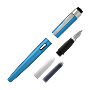 ​​​Diplomat D40903028 Magnum Soft Touch Mavi Dolma Kalem, Bold Uç - 5