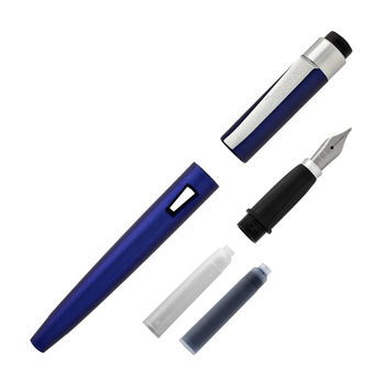 ​​Diplomat D40904028 Magnum Soft Touch Lacivert Dolma Kalem, Bold Uç - 5