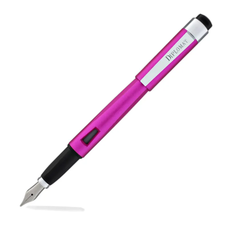 ​​​Diplomat D40909028 Magnum Soft Touch Fuşya Dolma Kalem, Bold Uç - 1