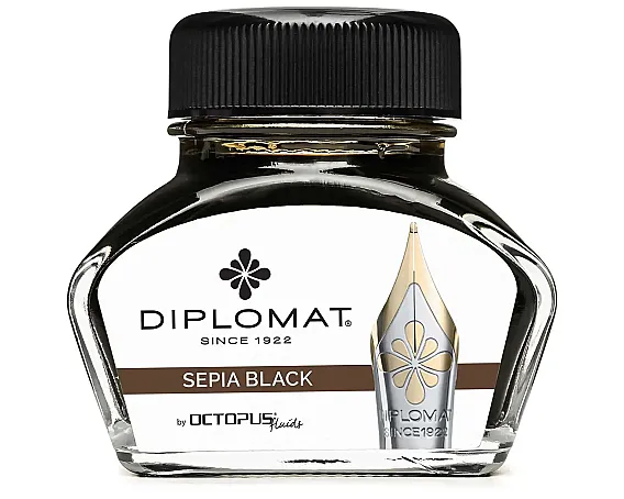 ​​​​​​Diplomat 41001001 30ml Sepia Siyah Mürekkep - 5