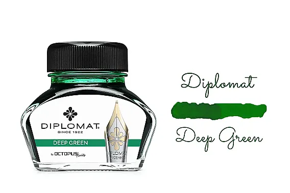 Diplomat 41001013 30ml Koyu Yeşil Mürekkep - 6