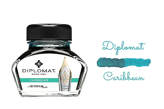 ​​​​​​​Diplomat 41001029 30ml Turkuaz Mürekkep - 6