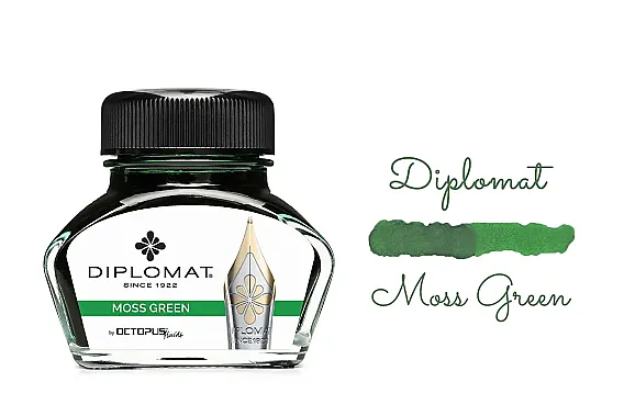 ​​​​​Diplomat 41001047 30ml Yeşil Mürekkep - 6